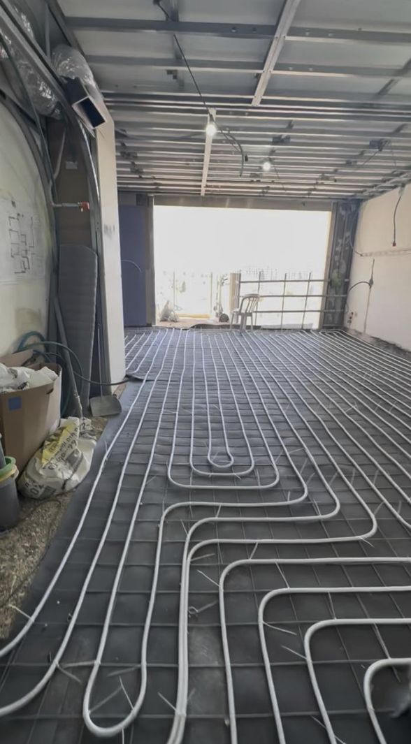 Underfloor heating installation