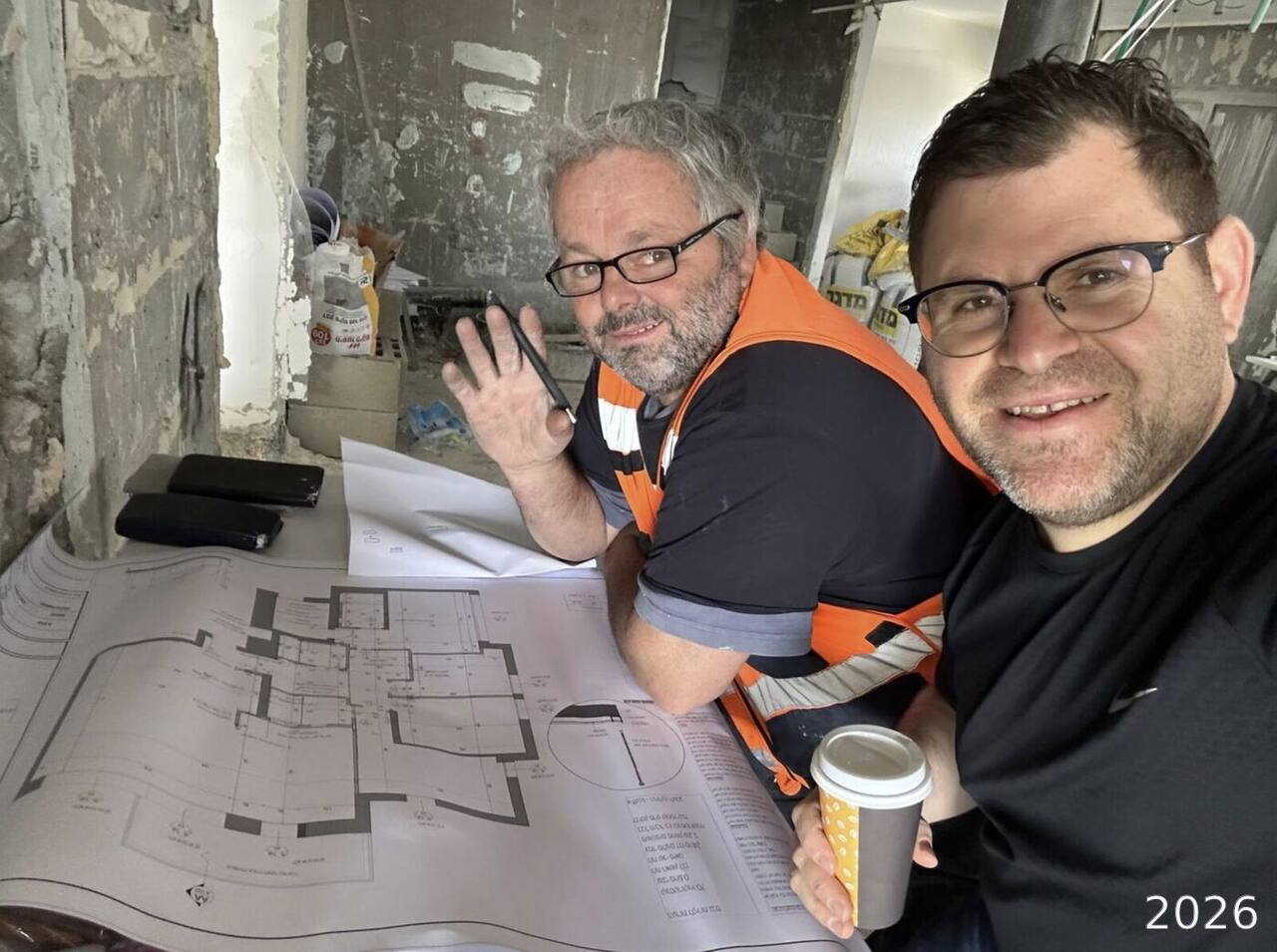 Reviewing plans on site with a provider