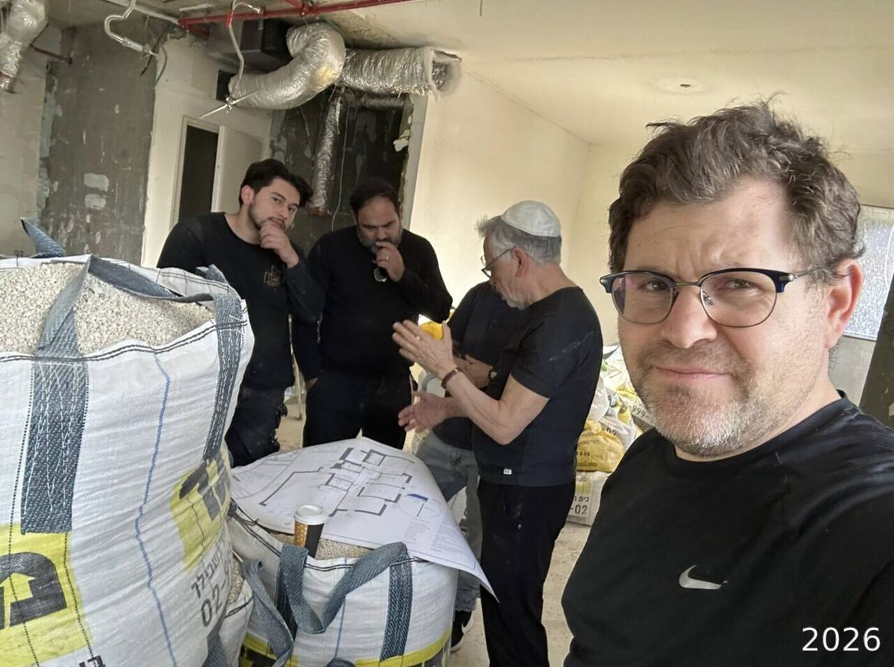 Comparing quotes with the team on site