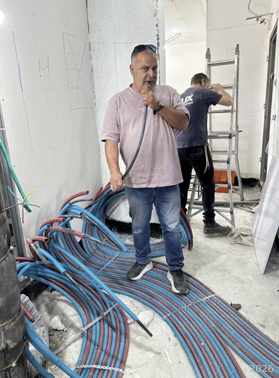 On site with the plumbing team