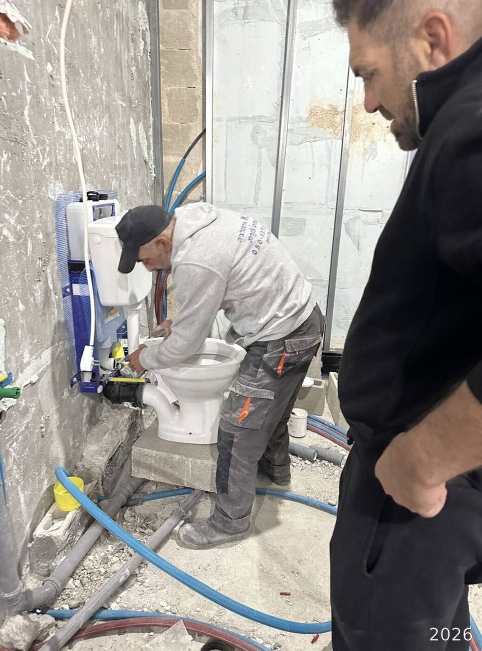 Installing a plumbing fixture